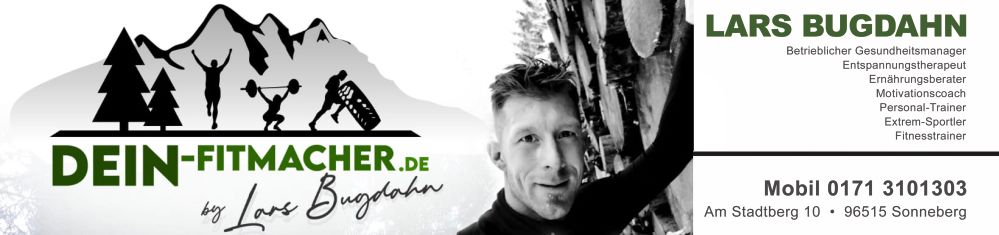 Fitness Coach Lars Bugdahn | Personal Trainer Sonneberg Coburg Lichtenfels